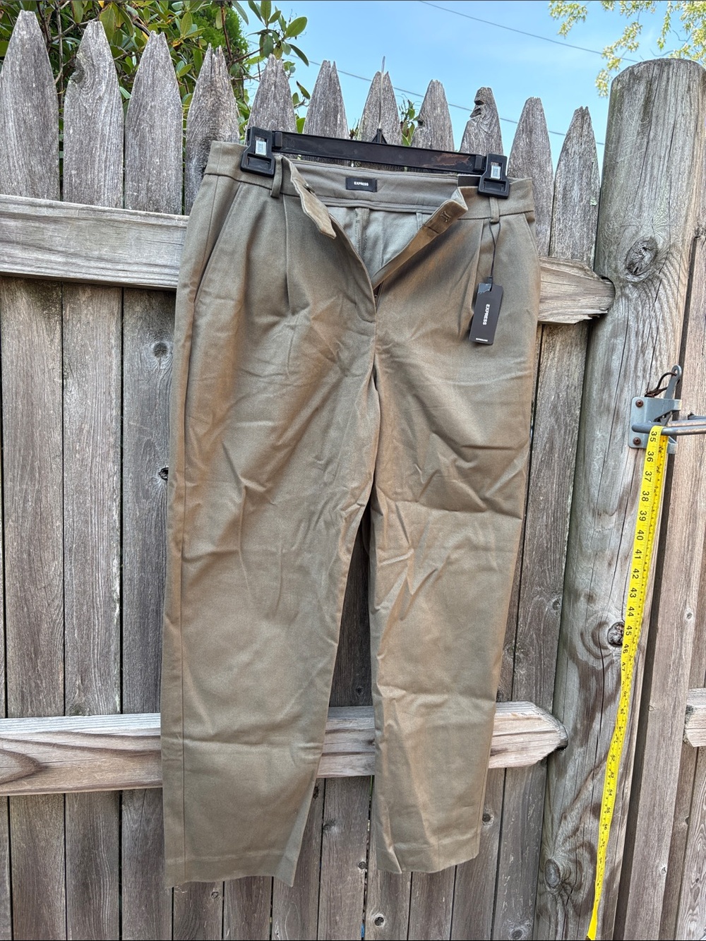 Express 8R olive cotton pants. NWT!
